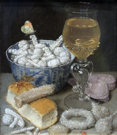 Bodegón con pan y dulces de Georg Flegel